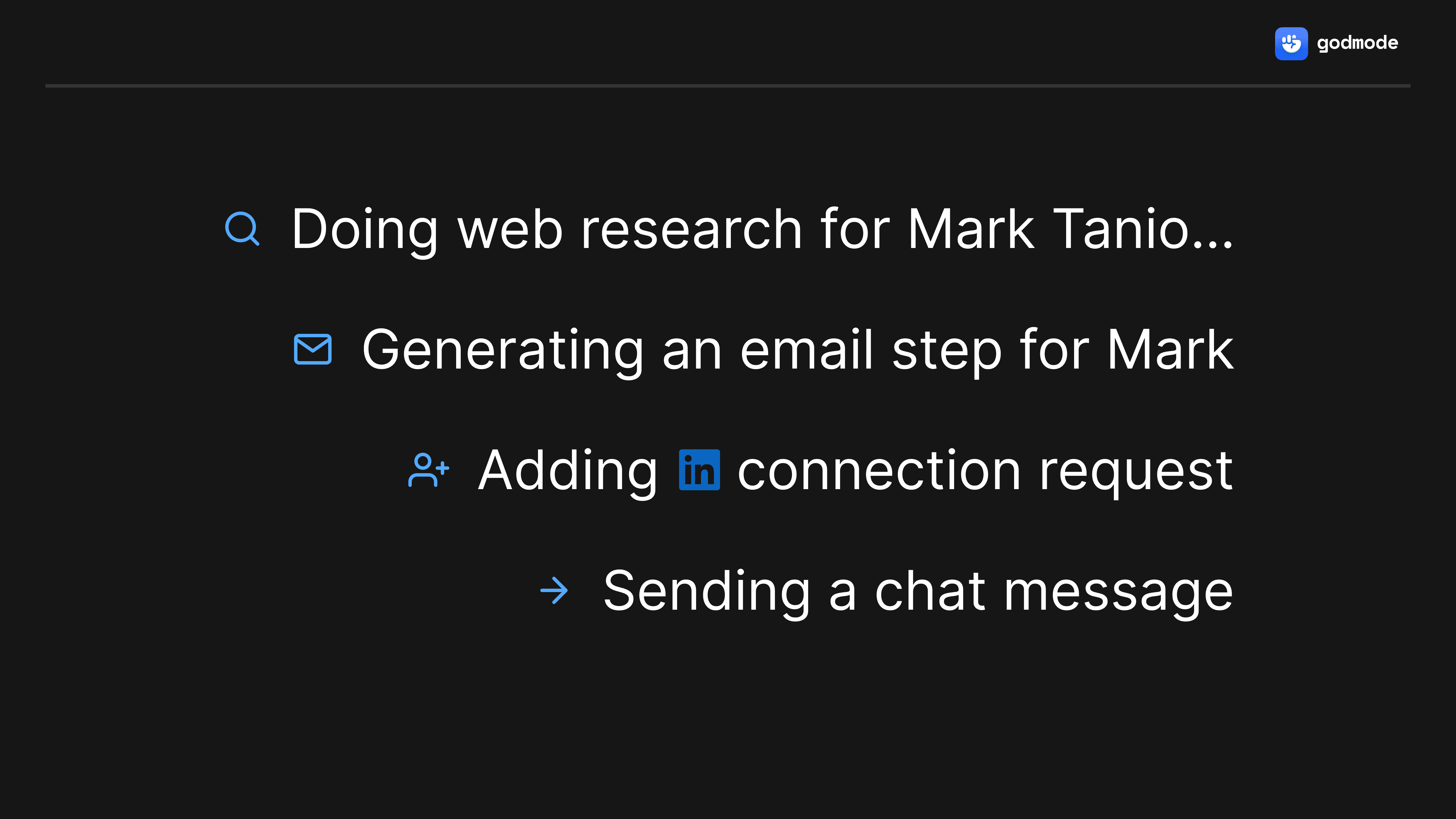 Example steps for campaign sequences